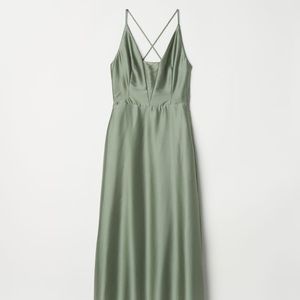 H&M silk satin dress
